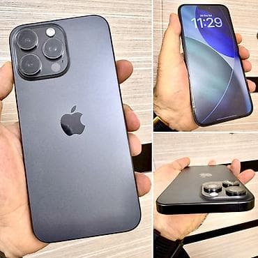IPhone 15 Pro Max, 256 GB, Qara, Face ID lalafo.az -da IPhone 15 Pro Max, 256 GB, Qara, Face ID