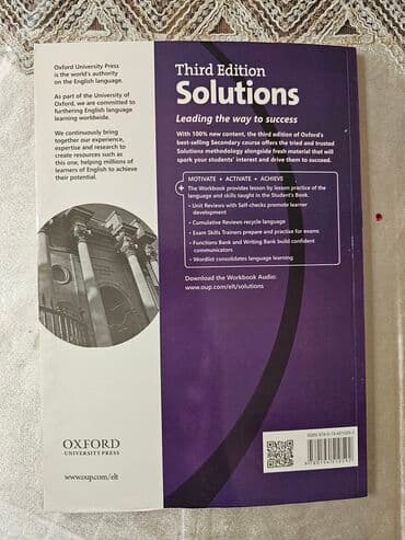 Рабочие тетради: Məhsul: Solutions Third Edition – Intermediate Workbook (Oxford Exam at lalafo.az — 2 Рабочие тетради: Məhsul: Solutions Third Edition – Intermediate Workbook (Oxford Exam — 2