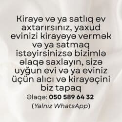 Əlaqə: 050 589 64 32 (Yalnız WhatsApp) lalafo.az -da Əlaqə: 050 589 64 32 (Yalnız WhatsApp)