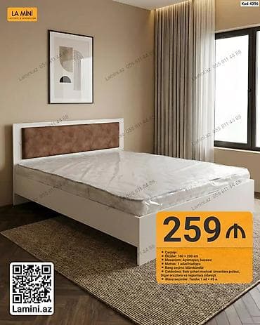 La Mini – Yataq çarpayısı (Kod: 4396) - Ölçü: 160 × 200 sm - lalafo.az -da La Mini – Yataq çarpayısı (Kod: 4396) - Ölçü: 160 × 200 sm -