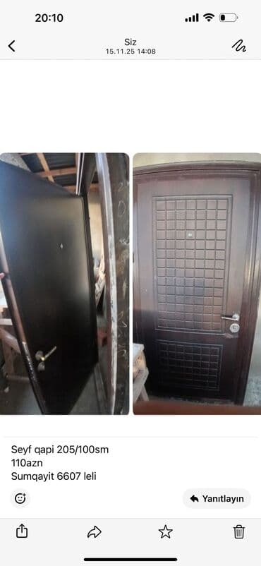 Mənzil üçün İşlənmiş Giriş qapısı Petlə ilə, Zəmanətsiz, Ünvandan götürmə lalafo.az -da Mənzil üçün İşlənmiş Giriş qapısı Petlə ilə, Zəmanətsiz, Ünvandan götürmə