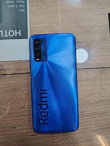 Redmi 9T, 64 GB, rəng - Mavi, Barmaq izi lalafo.az -da Redmi 9T, 64 GB, rəng - Mavi, Barmaq izi