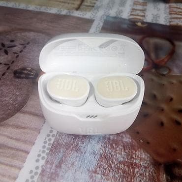 İşlənmiş Simsiz (Bluetooth) Qulaqcıqlar, JBL, rəng - Ağ lalafo.az -da İşlənmiş Simsiz (Bluetooth) Qulaqcıqlar, JBL, rəng - Ağ