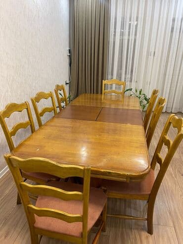 Qonaq otağı üçün, İşlənmiş, Açılan, Kvadrat masa, 8 stul lalafo.az -da Qonaq otağı üçün, İşlənmiş, Açılan, Kvadrat masa, 8 stul