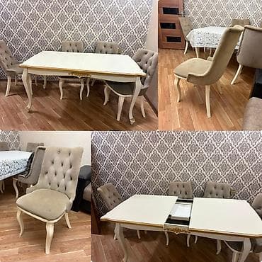 Masa desti. 350azn. 6 stulla üzeri maşın boyası yaxşı veziyyetde lalafo.az -da Masa desti. 350azn. 6 stulla üzeri maşın boyası yaxşı veziyyetde