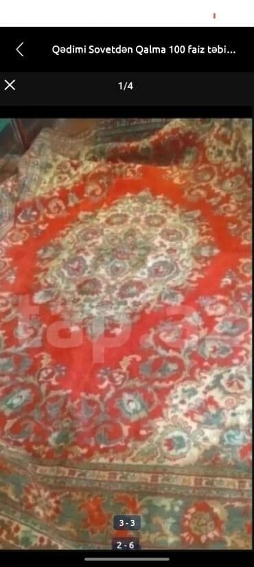 Qədimi Sovetdən Qalma Gözəl tam təbii yun xalça, gözəlliyinə söz ola lalafo.az -da Qədimi Sovetdən Qalma Gözəl tam təbii yun xalça, gözəlliyinə söz ola