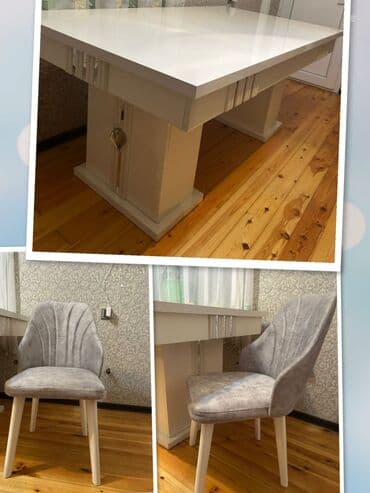 Qonaq otağı üçün, İşlənmiş, Açılan, Kvadrat masa, 6 stul lalafo.az -da Qonaq otağı üçün, İşlənmiş, Açılan, Kvadrat masa, 6 stul