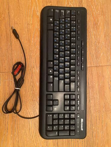 Klaviatura Microsoft Wired Keyboard 600, az işlənib, əla lalafo.az -da Klaviatura Microsoft Wired Keyboard 600, az işlənib, əla