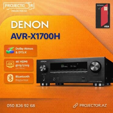 DENON AVR-X1700H – ev kinoteatrı və musiqi üçün çoxkanallı AV resiver lalafo.az -da DENON AVR-X1700H – ev kinoteatrı və musiqi üçün çoxkanallı AV resiver