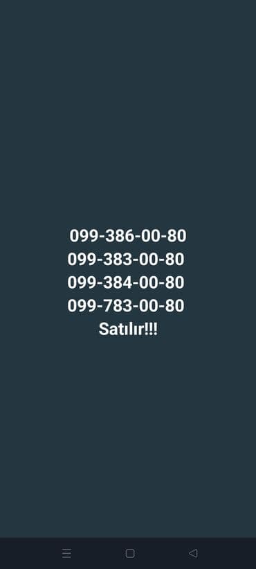 Nömrə: ( 099 ) Yeni lalafo.az -da Nömrə: ( 099 ) Yeni