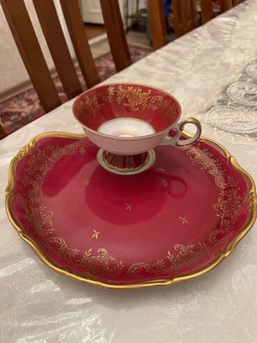 Fincanlar, rəng - Qırmızı, Kobalt, 2 ədədli dəst, Çexiya lalafo.az -da Fincanlar, rəng - Qırmızı, Kobalt, 2 ədədli dəst, Çexiya