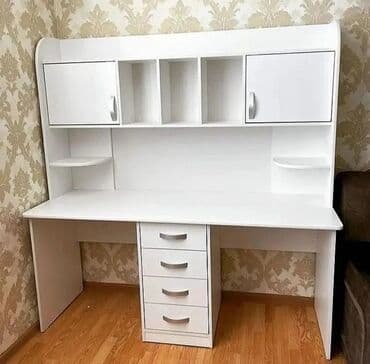 Düz masa, Stulsuz, Polkalı, Siyirməli, Türkiyə, Mat laminat lalafo.az -da Düz masa, Stulsuz, Polkalı, Siyirməli, Türkiyə, Mat laminat