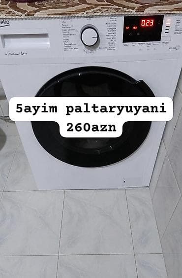 Beko paltaryuyan maşın - Yükləmə həcmi: 6 kq - Sıxma sürəti: 1000 at lalafo.az Beko paltaryuyan maşın - Yükləmə həcmi: 6 kq - Sıxma sürəti: 1000