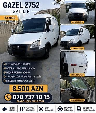 ГАЗ Sobol 2752: 2.5 л | 2003 г. Бус at lalafo.az ГАЗ Sobol 2752: 2.5 л | 2003 г. Бус