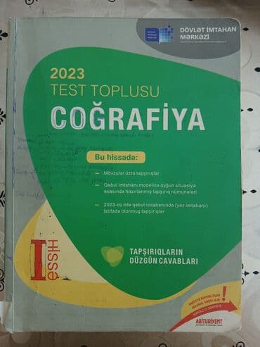 Coğrafiya Testlər 11-ci sinif, DİM, 1-ci hissə, 2024 il lalafo.az -da Coğrafiya Testlər 11-ci sinif, DİM, 1-ci hissə, 2024 il