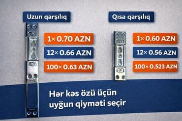 Бункерные двери: Plastik qapılar üçün kilid qarşılığı (uzun və qısa variant) at lalafo.az — 1 Бункерные двери: Plastik qapılar üçün kilid qarşılığı (uzun və qısa variant) — 1