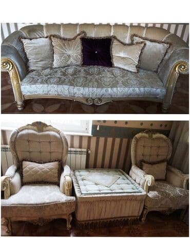 İşlənmiş, Divan, Jurnal masası, 2 kreslo lalafo.az -da İşlənmiş, Divan, Jurnal masası, 2 kreslo