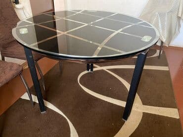 Qonaq masası, Açılmayan, Şüşə, Yumru masa lalafo.az -da Qonaq masası, Açılmayan, Şüşə, Yumru masa