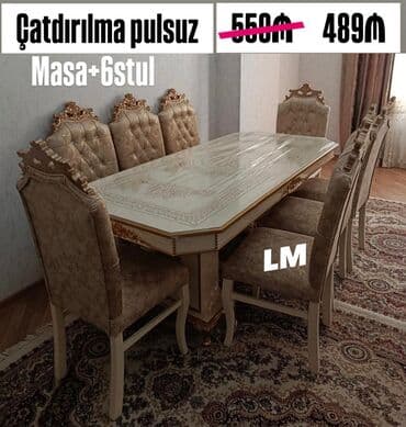 Oval masa, Qonaq otağı üçün, 6 nəfər lalafo.az -da Oval masa, Qonaq otağı üçün, 6 nəfər