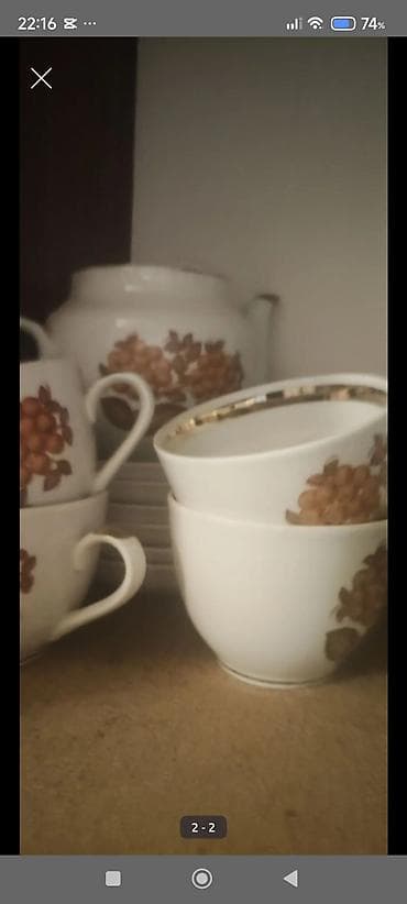 Məhsul: Məişət əşyaları dəsti - Çay-serviz hissələri: ağ porselen lalafo.az -da Məhsul: Məişət əşyaları dəsti - Çay-serviz hissələri: ağ porselen