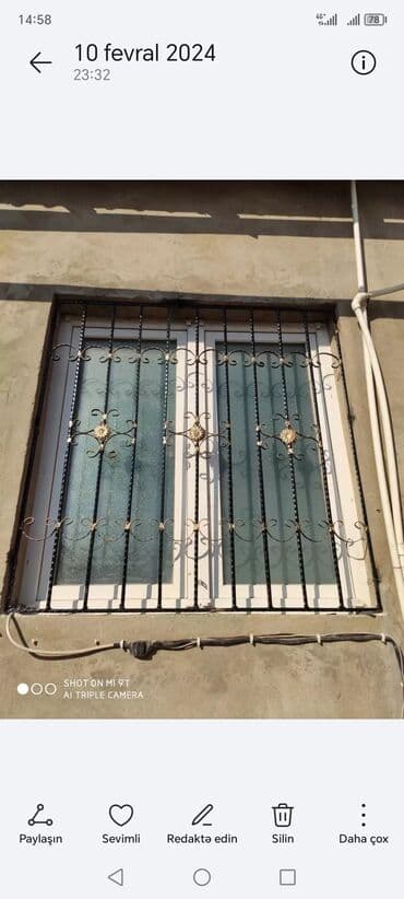 Москитные сетки: Məhsul: Dəmir pəncərə barmaqlığı Təsvir: - Pəncərələr üçün dekorativ at lalafo.az — 3 Москитные сетки: Məhsul: Dəmir pəncərə barmaqlığı Təsvir: - Pəncərələr üçün dekorativ — 3