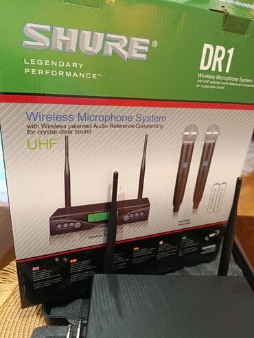 Shure DR1 UHF Simsiz Mikrofon Sistemi - Brend: Shure (Legendary lalafo.az -da Shure DR1 UHF Simsiz Mikrofon Sistemi - Brend: Shure (Legendary