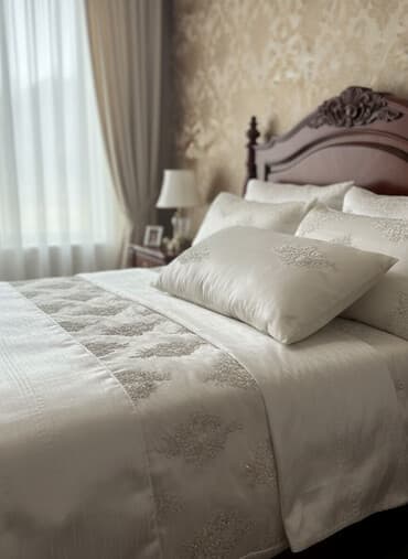 Yataq üçün İşlənmiş Qaşlı rəng - Bej Yataq örtüyü, Pulsuz çatdırılma lalafo.az -da Yataq üçün İşlənmiş Qaşlı rəng - Bej Yataq örtüyü, Pulsuz çatdırılma