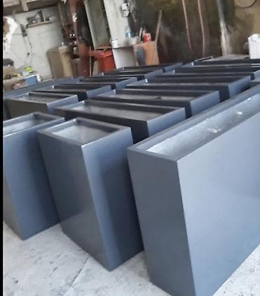 Beton düzbucaqlı dekorativ güldanı/planter - Material: yüksək lalafo.az -da Beton düzbucaqlı dekorativ güldanı/planter - Material: yüksək