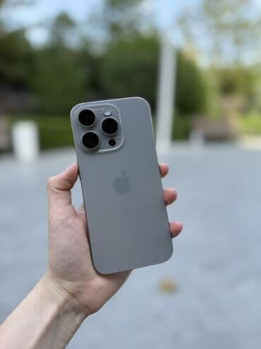 IPhone 15 Pro, 256 GB, Natural Titanium, Face ID lalafo.az -da IPhone 15 Pro, 256 GB, Natural Titanium, Face ID