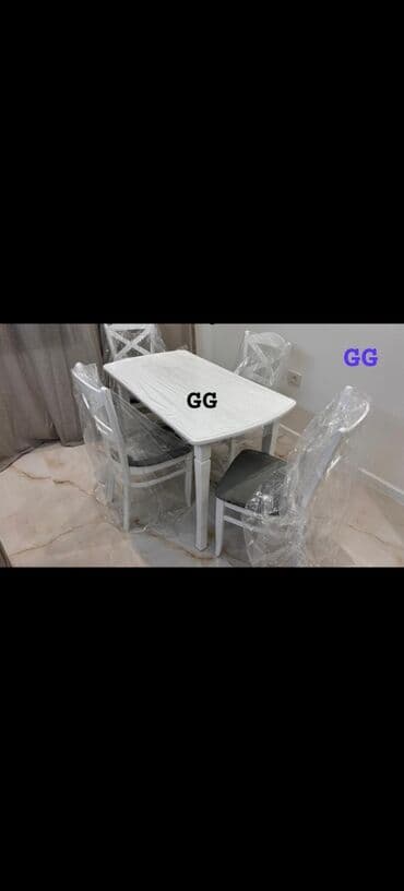 Mətbəx üçün, Dördbucaq masa, 4 stul lalafo.az -da Mətbəx üçün, Dördbucaq masa, 4 stul