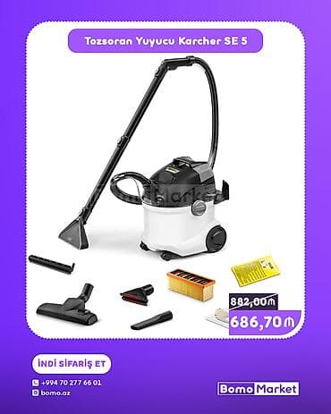 Tozsoran Yuyucu Karcher SE 5 Xalça, mebel döşəməsi və avtomobil lalafo.az -da Tozsoran Yuyucu Karcher SE 5 Xalça, mebel döşəməsi və avtomobil