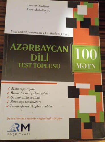 Məhsul: “Azərbaycan dili – Test toplusu (100 mətn)” Müəlliflər: Tuncay lalafo.az -da Məhsul: “Azərbaycan dili – Test toplusu (100 mətn)” Müəlliflər: Tuncay