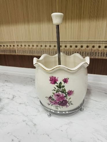 Porselen qənd qabı – presli - Material: qalın porselen gövdə lalafo.az -da Porselen qənd qabı – presli - Material: qalın porselen gövdə