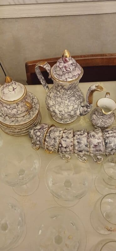 Çay dəsti, rəng - Boz, Farfor lalafo.az -da Çay dəsti, rəng - Boz, Farfor