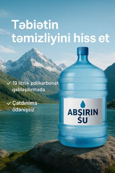 💧 Abşirin Su – Təmizliyini Hiss Et! 💧 ✔ 19 litrlik polikarbonat lalafo.az -da 💧 Abşirin Su – Təmizliyini Hiss Et! 💧 ✔ 19 litrlik polikarbonat