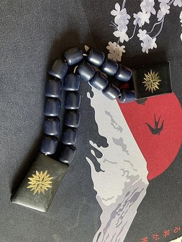 Təsbehlik/aksesuar üçün dekorativ muncuq dəsti - Rəng: tünd göy lalafo.az -da Təsbehlik/aksesuar üçün dekorativ muncuq dəsti - Rəng: tünd göy