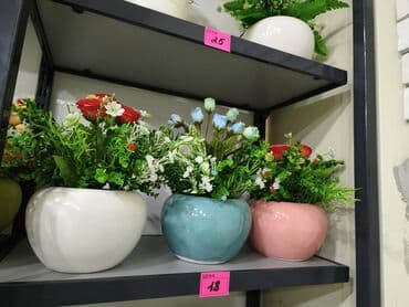 Keramik çiçək qablarında dekorativ süni kompozisiyalar - Oval lalafo.az -da Keramik çiçək qablarında dekorativ süni kompozisiyalar - Oval