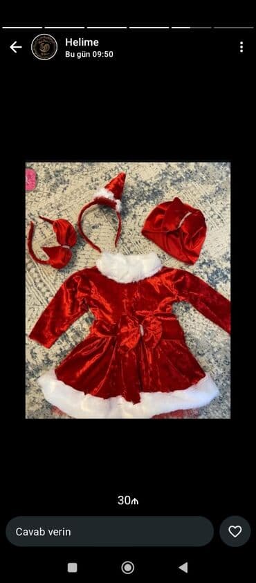 Yeni il geyimləri və aksesuarları - Qırmızı məxmərdən Yeni il don lalafo.az -da Yeni il geyimləri və aksesuarları - Qırmızı məxmərdən Yeni il don