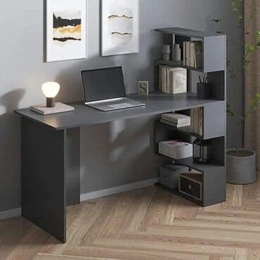 Künc masa, Stulsuz, Polkalı, Siyirməsiz, Rusiya, Mat laminat lalafo.az -da Künc masa, Stulsuz, Polkalı, Siyirməsiz, Rusiya, Mat laminat