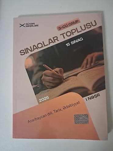 3 cu qrup 15 sinaq test toplusu 7₼ lalafo.az -da 3 cu qrup 15 sinaq test toplusu 7₼