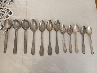 Qədimi metal qaşıqlar dəsti – qarışıq naxışlı model və ölçülər Məhsul lalafo.az -da Qədimi metal qaşıqlar dəsti – qarışıq naxışlı model və ölçülər Məhsul