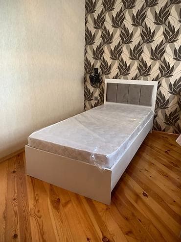 Tək nəfərlik çarpayı və döşək dəsti - Ölçü: təxminən 90x200 sm (tək lalafo.az -da Tək nəfərlik çarpayı və döşək dəsti - Ölçü: təxminən 90x200 sm (tək