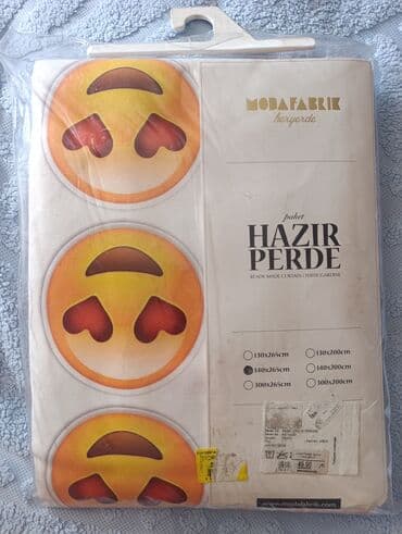 Yenidir açılmayıb.100%Material polislər smaylikli perde 49.90 lalafo.az -da Yenidir açılmayıb.100%Material polislər smaylikli perde 49.90