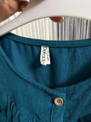 DeFacto qadın paltarı - Rəng: tünd firuzə/mavi-yaşıl - Model lalafo.az -da DeFacto qadın paltarı - Rəng: tünd firuzə/mavi-yaşıl - Model