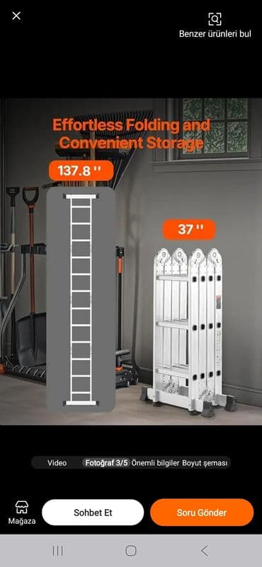 Декоративные панели для стен: Bu qatlanan çoxməqsədli nərdivan müxtəlif işlər üçün uyğun olan at lalafo.az — 2 Декоративные панели для стен: Bu qatlanan çoxməqsədli nərdivan müxtəlif işlər üçün uyğun olan — 2