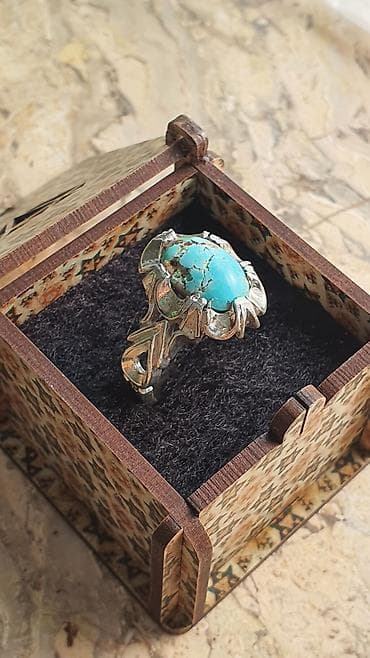 Кольцо, Серебро, 916 проба, Бирюза at lalafo.az Кольцо, Серебро, 916 проба, Бирюза