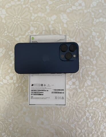 IPhone 15 Pro, Blue Titanium, Face ID lalafo.az -da IPhone 15 Pro, Blue Titanium, Face ID