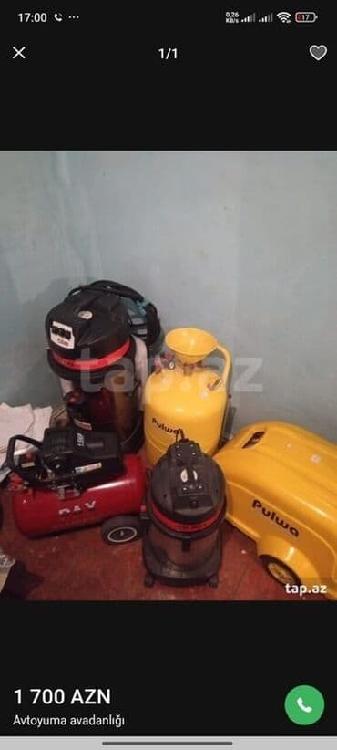 Moyka üçün bütün avadanlıqlar 5i birden 1)avtoyuma su vuran lalafo.az -da Moyka üçün bütün avadanlıqlar 5i birden 1)avtoyuma su vuran