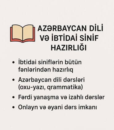 siniflerin bezedilmesi: Məktəbəqədər və ibtidai sinif hazırlığı, Azərbaycan dili, Fərdi lalafo.az -da — 1 siniflerin bezedilmesi: Məktəbəqədər və ibtidai sinif hazırlığı, Azərbaycan dili, Fərdi — 1