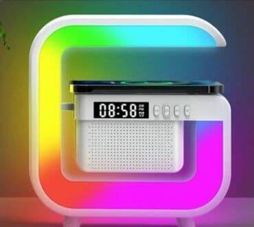 RGB LED masa lampası – çoxfunksiyalı saat və simsiz şarj stansiyası lalafo.az -da RGB LED masa lampası – çoxfunksiyalı saat və simsiz şarj stansiyası